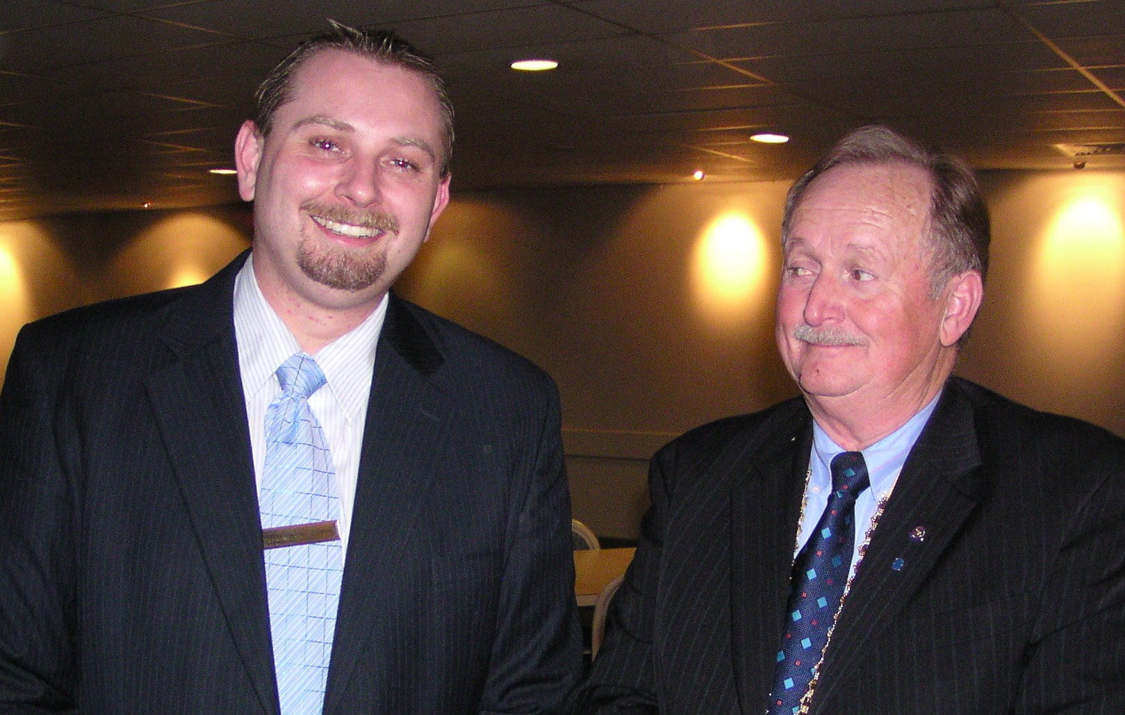 Guest Speaker David Martin and President Peter Smith