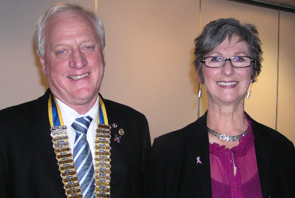 President Kevin Freund and our guest speaker Gai Grayson