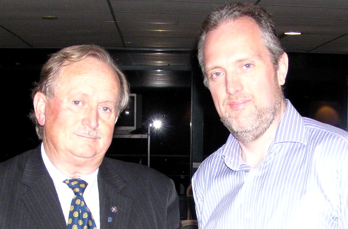 President Peter Smith and guest speaker Hayden Dando