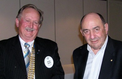 President Peter Smith and John Silk