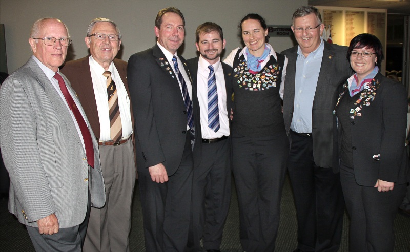 PDG David Croft, PP Ted Ingall,Team leader David Ross, Colin Wilkes, Cate Robinson, Steve Taylor and Suzanne Wright. David, Ted and Steve are past GSE Team Leaders from Strathfield Rotary Club