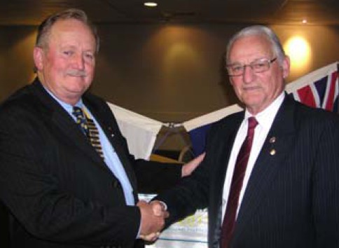 President PeterSmith with guest speaker John Williams