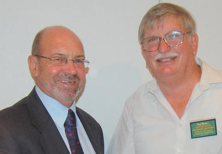 President grahame True and guest speaker Paul Martin